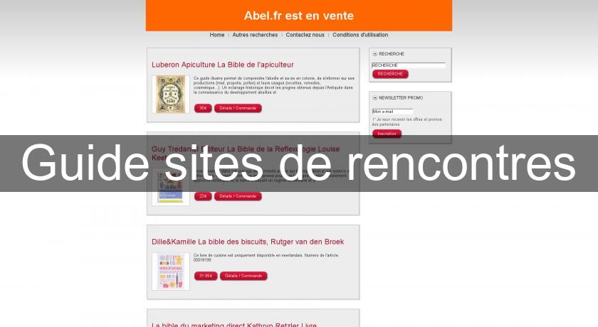 Guide sites de rencontres