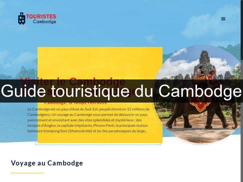 Guide touristique du Cambodge Guide touristique du Cambodge
