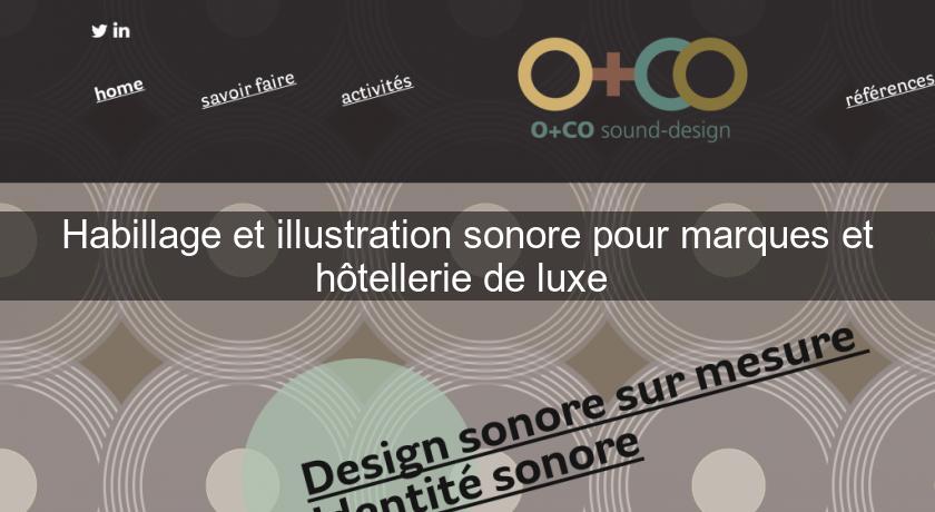 Habillage et illustration sonore pour marques et hôtellerie de luxe Habillage et illustration sonore pour marques et hôtellerie de luxe