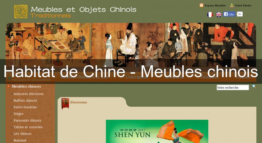 Habitat de Chine - Meubles chinois Habitat de Chine - Meubles chinois