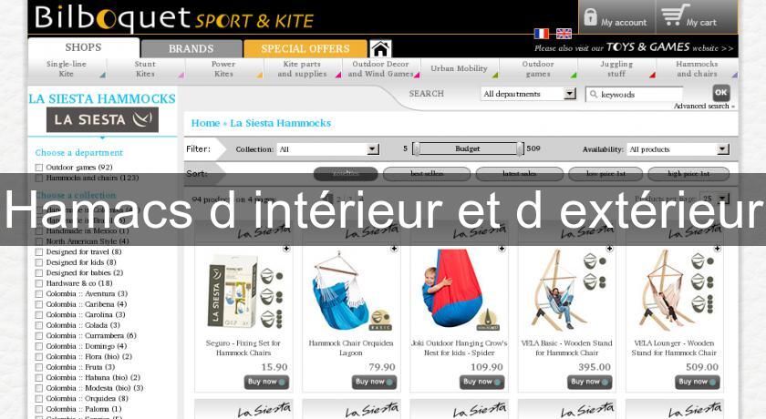 Hamacs d'intérieur et d'extérieur Hamacs d'intérieur et d'extérieur