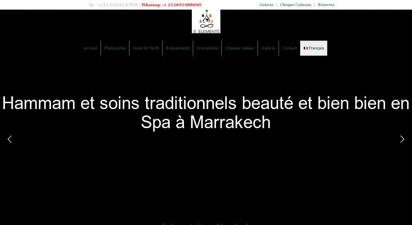 Hammam et soins traditionnels beauté et bien bien en Spa à Marrakech