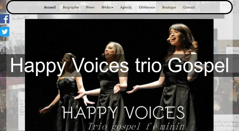 Happy Voices trio Gospel