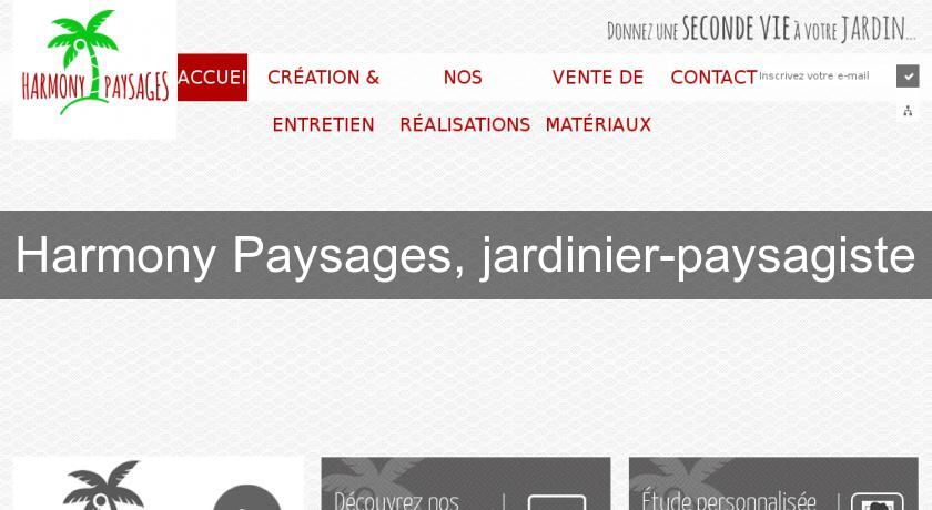 Harmony Paysages, jardinier-paysagiste