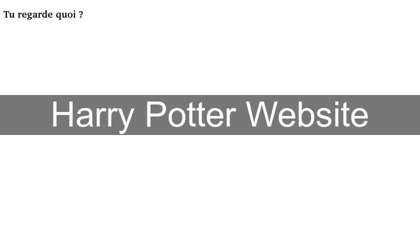 Harry Potter Website