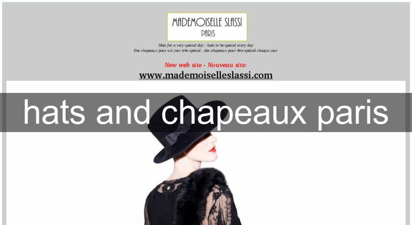 hats and chapeaux paris