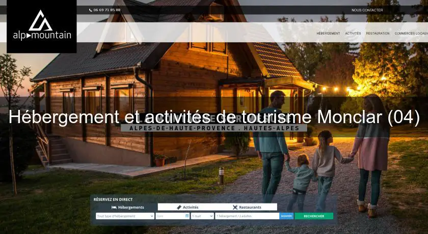 Hébergement et activités de tourisme Monclar (04)