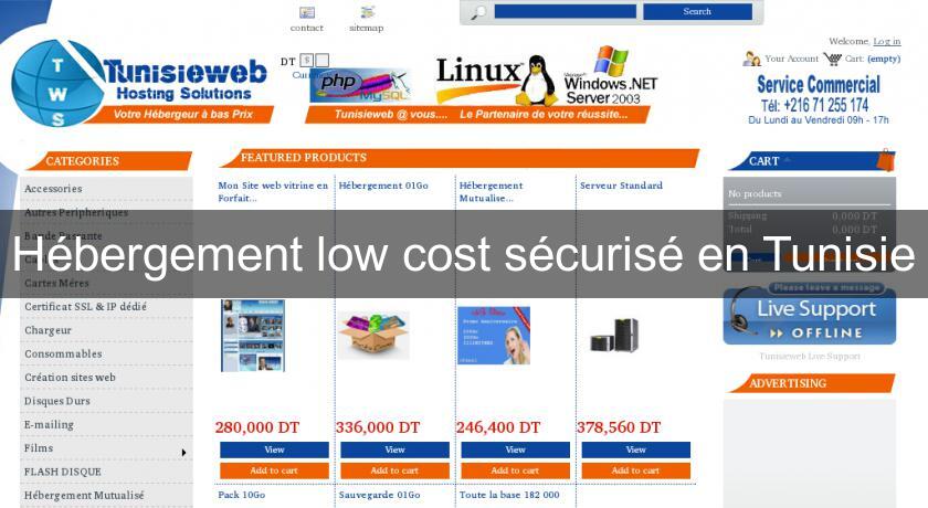 Hébergement low cost sécurisé en Tunisie