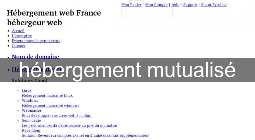 hébergement mutualisé hébergement mutualisé