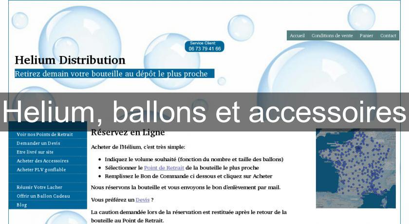 Helium, ballons et accessoires