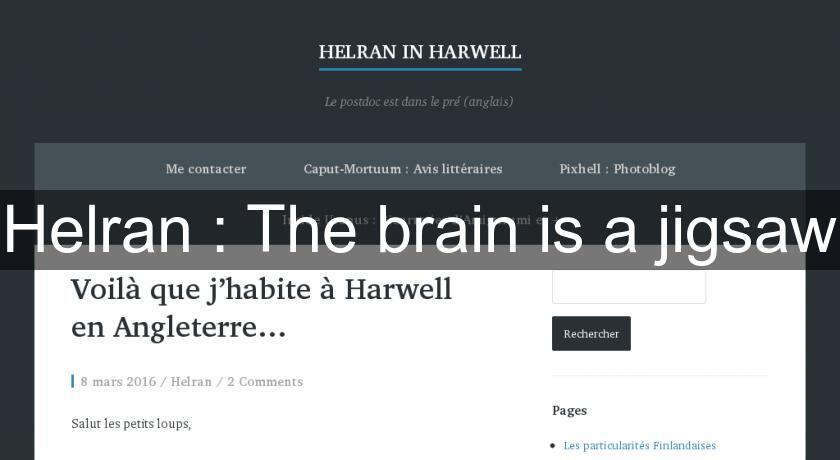 Helran : The brain is a jigsaw