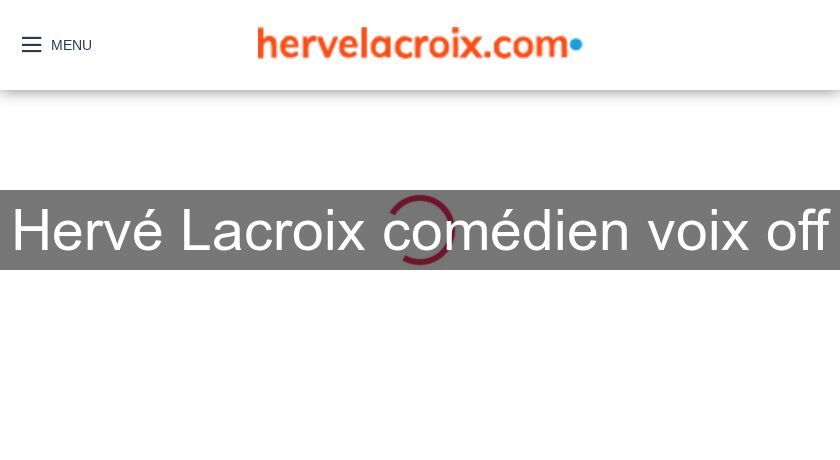 Hervé Lacroix comédien voix off