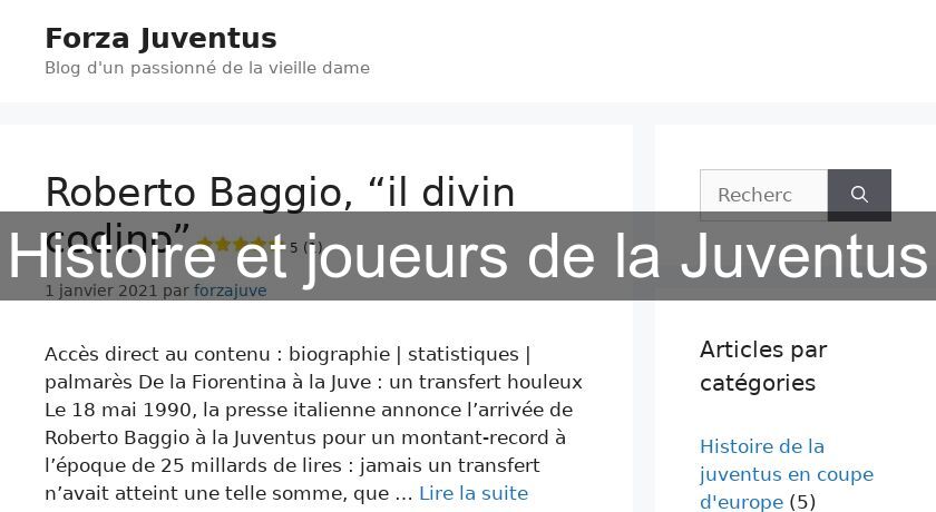 Histoire et joueurs de la Juventus