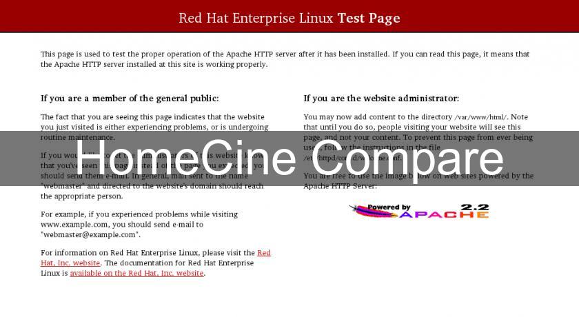 HomeCine Compare