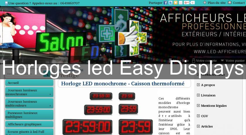 Horloges led Easy Displays Horloges led Easy Displays