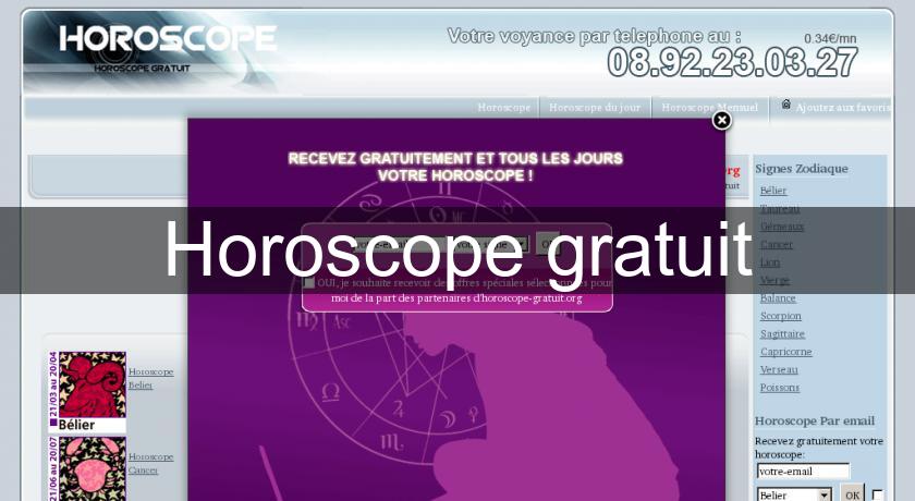 Horoscope gratuit Horoscope gratuit