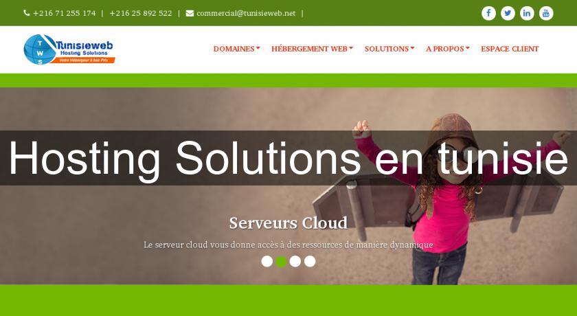 Hosting Solutions en tunisie