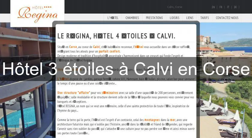 Hôtel 3 étoiles à Calvi en Corse