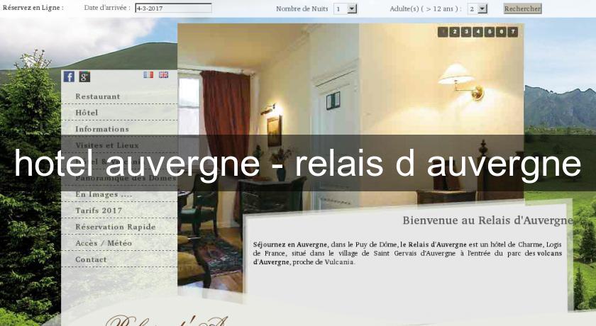 hotel auvergne - relais d'auvergne