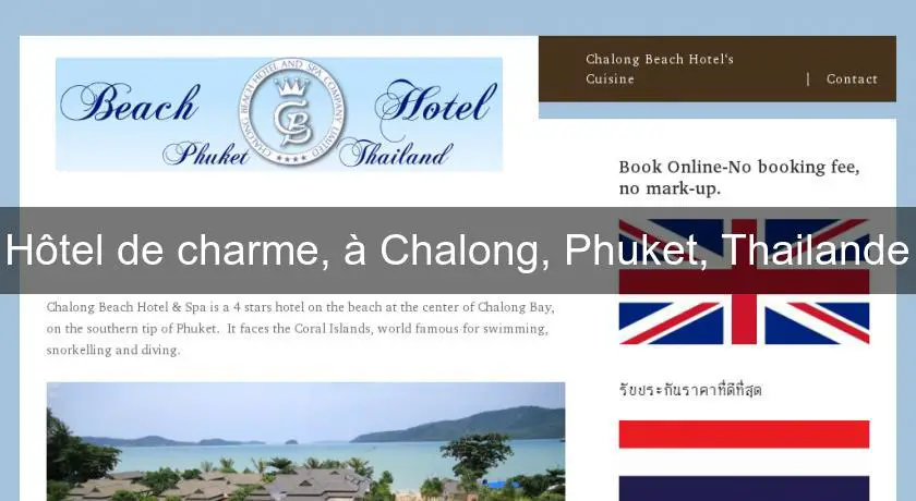 Hôtel de charme, à Chalong, Phuket, Thailande