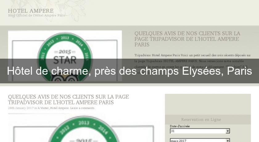 Hôtel de charme, près des champs Elysées, Paris Hôtel de charme, près des champs Elysées, Paris
