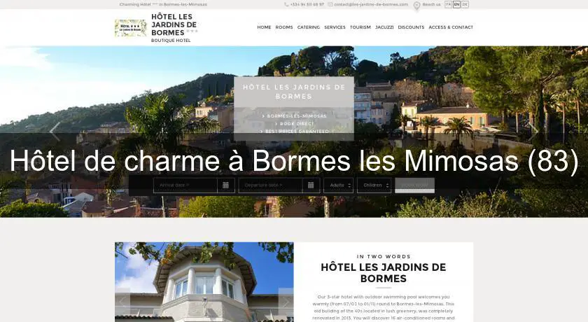 Hôtel de charme à Bormes les Mimosas (83)