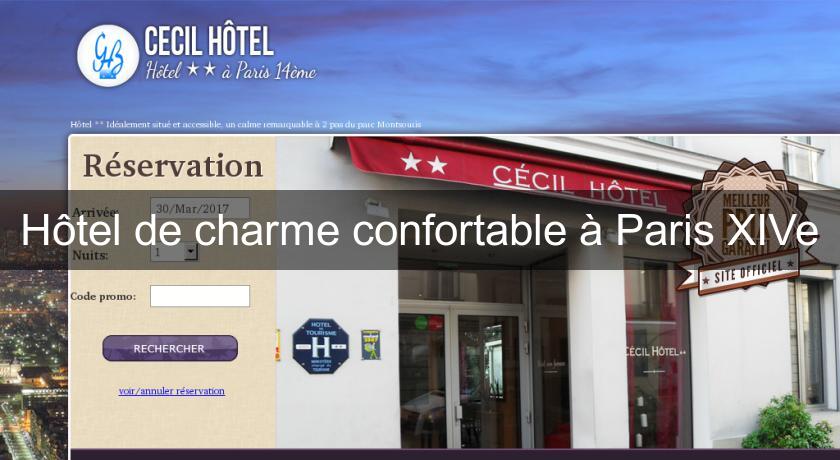 Hôtel de charme confortable à Paris XIVe