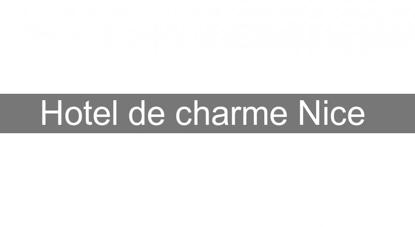 Hotel de charme Nice Hotel de charme Nice