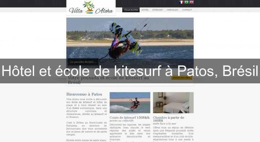 Hôtel et école de kitesurf à Patos, Brésil