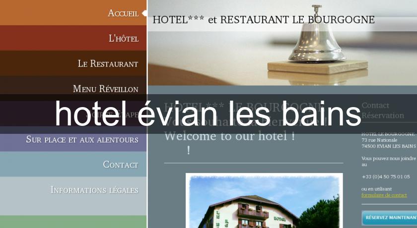 hotel évian les bains