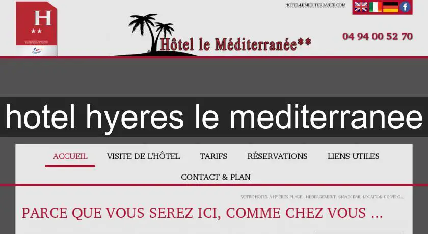 hotel hyeres le mediterranee