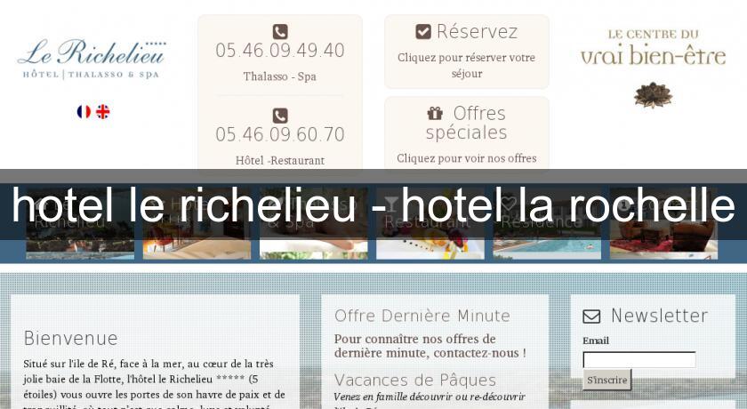 hotel le richelieu - hotel la rochelle