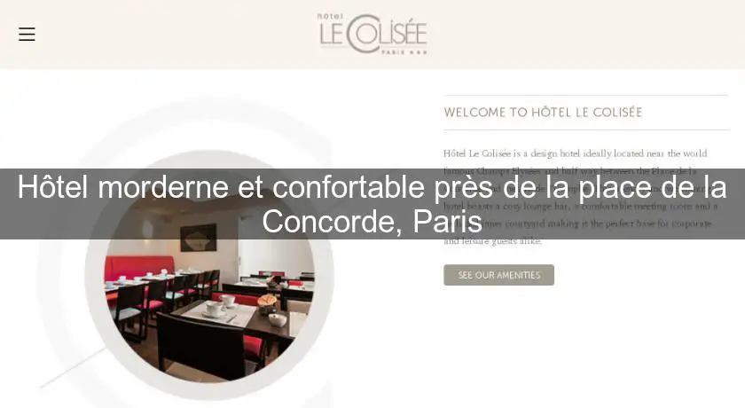Hôtel morderne et confortable près de la place de la Concorde, Paris