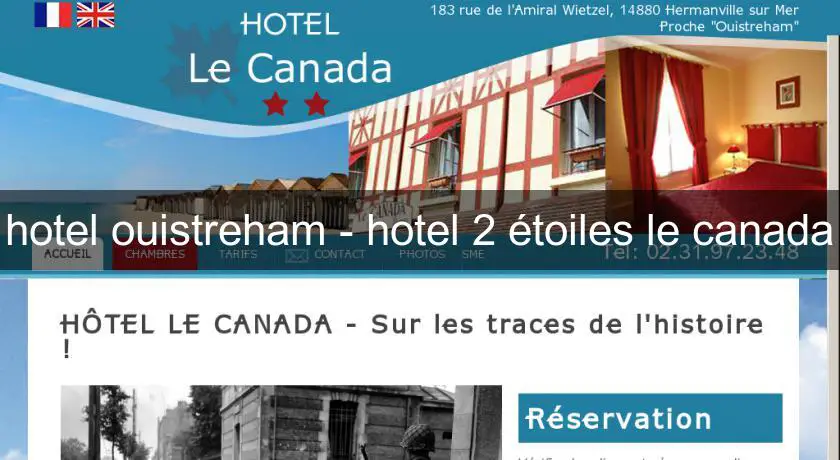 hotel ouistreham - hotel 2 étoiles le canada