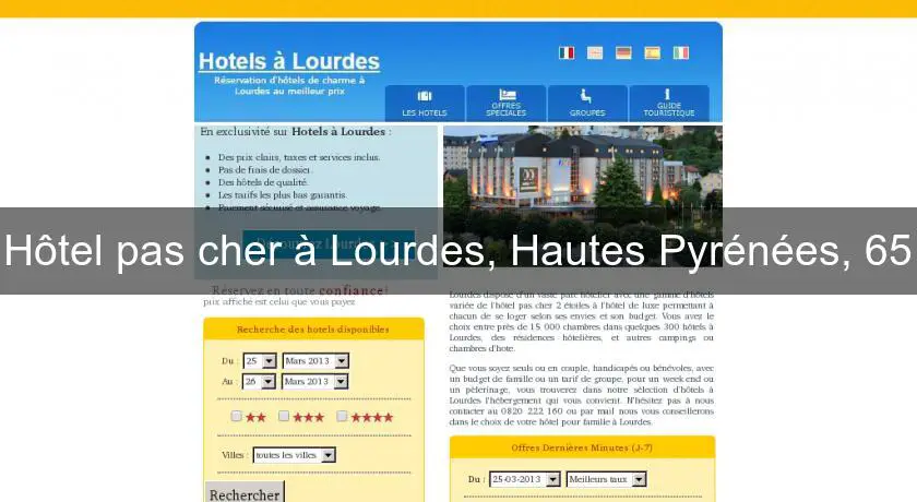 Hôtel pas cher à Lourdes, Hautes Pyrénées, 65
