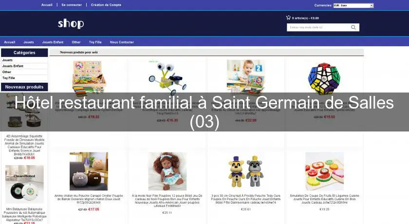 Hôtel restaurant familial à Saint Germain de Salles (03)