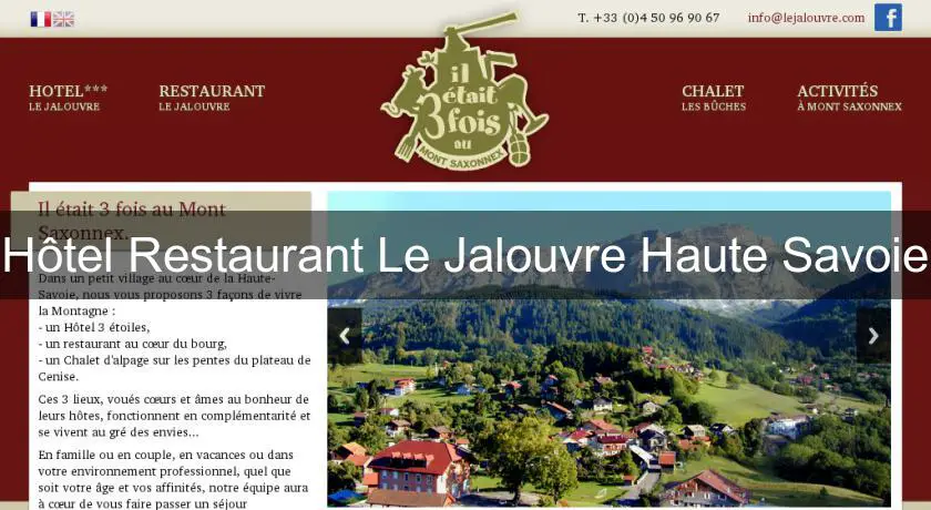Hôtel Restaurant Le Jalouvre Haute Savoie