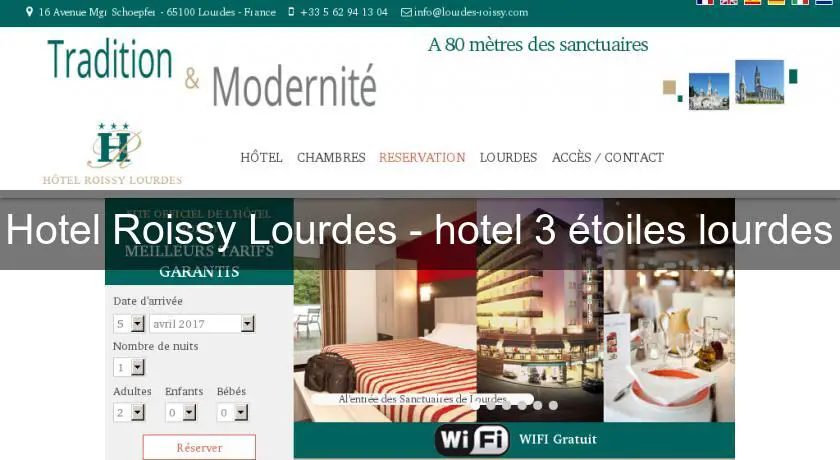 Hotel Roissy Lourdes - hotel 3 étoiles lourdes