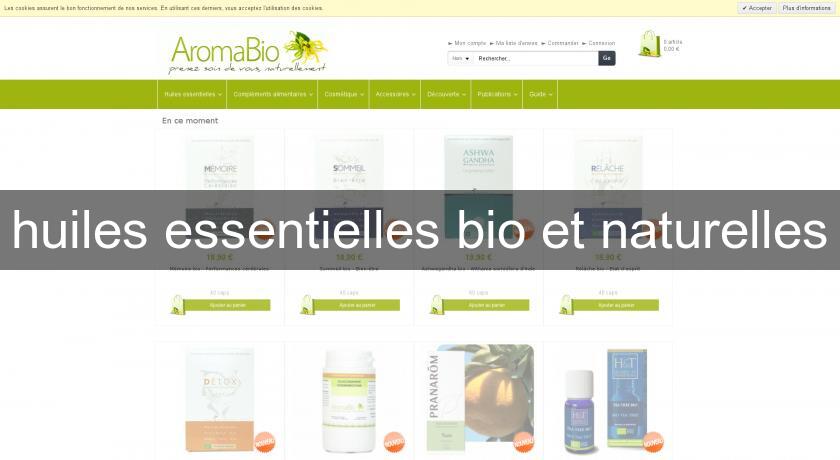 huiles essentielles bio et naturelles