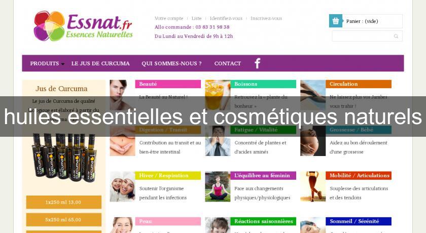 huiles essentielles et cosmétiques naturels