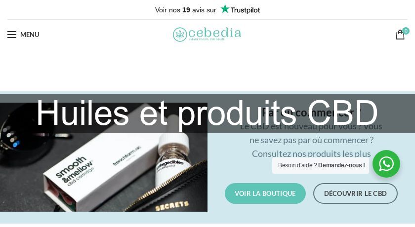 Huiles et produits CBD