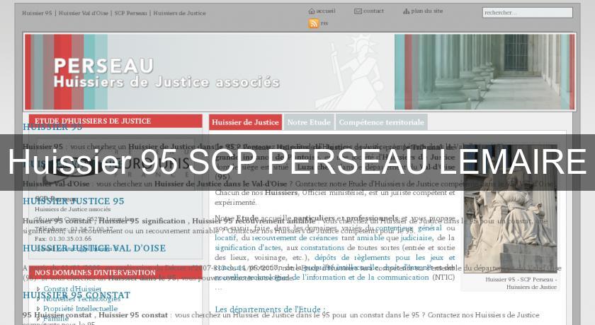 Huissier 95 SCP PERSEAU LEMAIRE