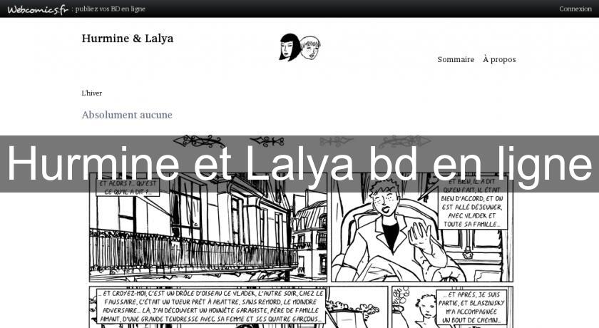 Hurmine et Lalya bd en ligne Hurmine et Lalya bd en ligne
