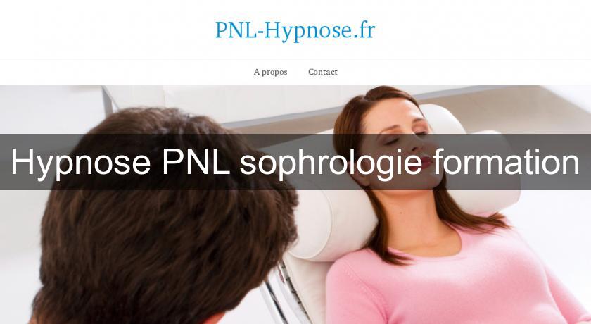 Hypnose PNL sophrologie formation