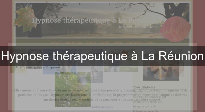 Hypnose thérapeutique à La Réunion