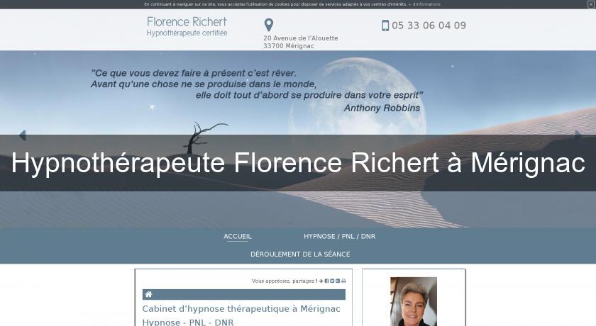 Hypnothérapeute Florence Richert à Mérignac Hypnothérapeute Florence Richert à Mérignac
