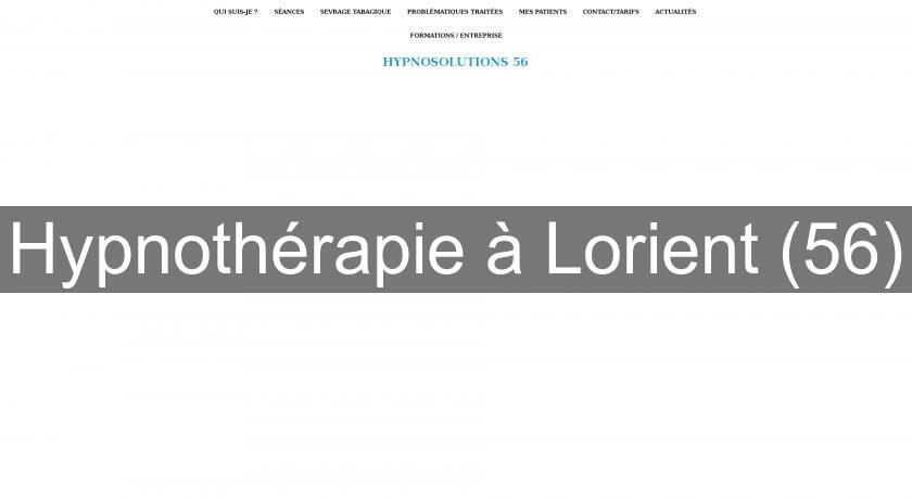 Hypnothérapie à Lorient (56)