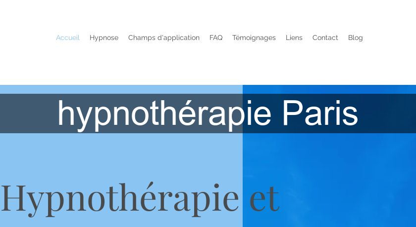 hypnothérapie Paris