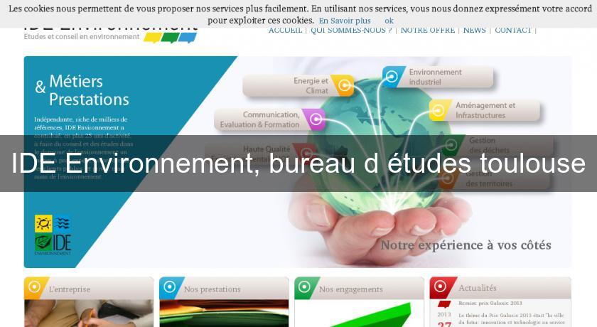 IDE Environnement, bureau d'études toulouse