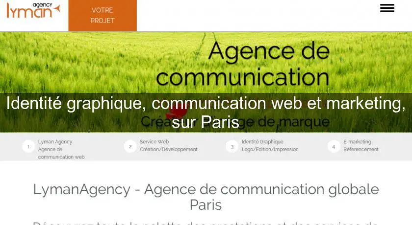 Identité graphique, communication web et marketing, sur Paris